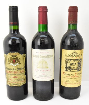 Lot 198 - RED WINE; three bottles of vintage red wine...