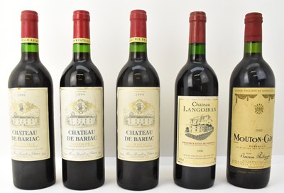 Lot 200 - RED WINE; five bottles of mixed red wine...