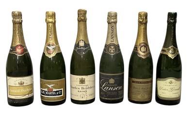 Lot 196 - CHAMPAGNE; six bottles of various vintage and...