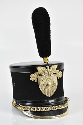 Lot 241 - A West Point USMA cadet tar bucket shako...