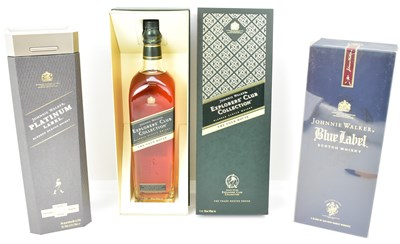 Lot 140 - WHISKY; three Johnnie Walker boxed bottles of...