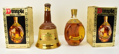 Lot 160 - WHISKY; four bottles of blended whisky...