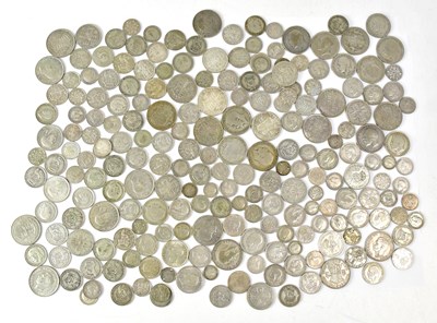 Lot 1049 - A quantity of UK half-silver coinage to...