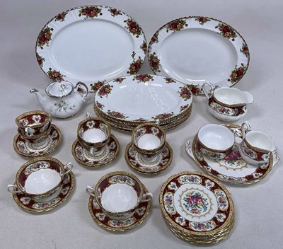 Lot 193 - ROYAL ALBERT; 'Old Country Roses' dinner ware...