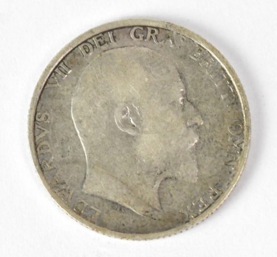 Lot 973 - A rare Edward VII 1905 shilling.