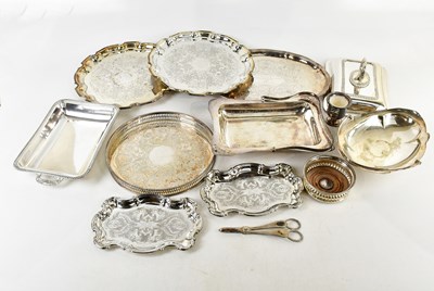 Lot 12 - A collection of assorted silver plate...