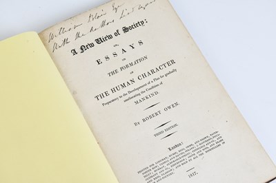 Lot 233 - OWEN (ROBERT), A NEW VIEW OF SOCIETY, OR...