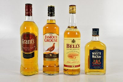 Lot 857 - WHISKY; three bottles and one half of whisky...