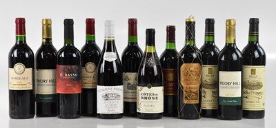 Lot 799 - RED WINE; twelve bottles of mixed red wine...