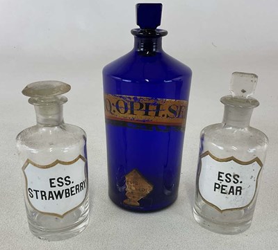 Lot 29 - An early 20th century Bristol blue glass...