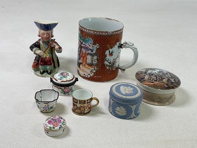 Lot 183A - A circa 18th century Chinese export mug, a...