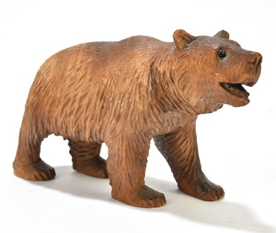 Lot 143 - BLACK FOREST; a model of a standing bear,...