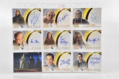 Lot 1074 - THE LORD OF THE RINGS; Topps movie trading...