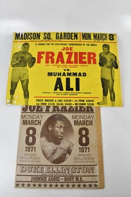 Lot 1060 - BOXING INTEREST; a poster from Madison Square...