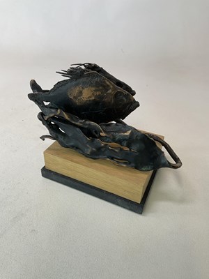 Lot 154 - KURT JACKSON; a unique bronze figure group, 'A...