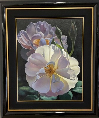 Lot 324 - BRIAN DAVIS; oil on canvas, 'Huntington Rose...