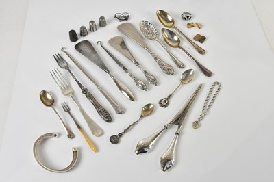 Lot 189 - A collection of hallmarked silver flatware and...