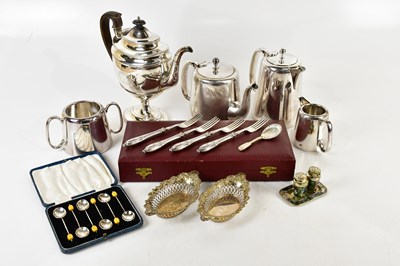 Lot 18 - A collection of assorted silver plate,...