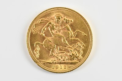 Lot 698 - A George V full sovereign, 1912.