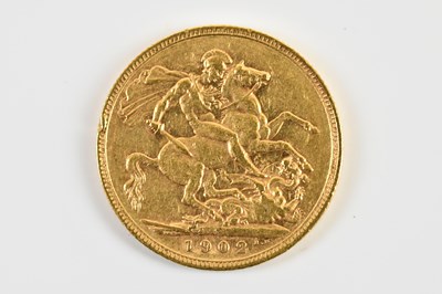 Lot 702 - An Edward VII full sovereign, 1902.