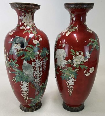 Lot 274 - A large pair of Japanese Meiji period...