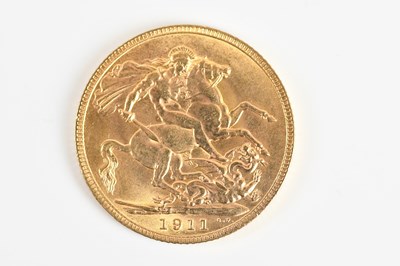 Lot 696 - A George V full sovereign, 1911.