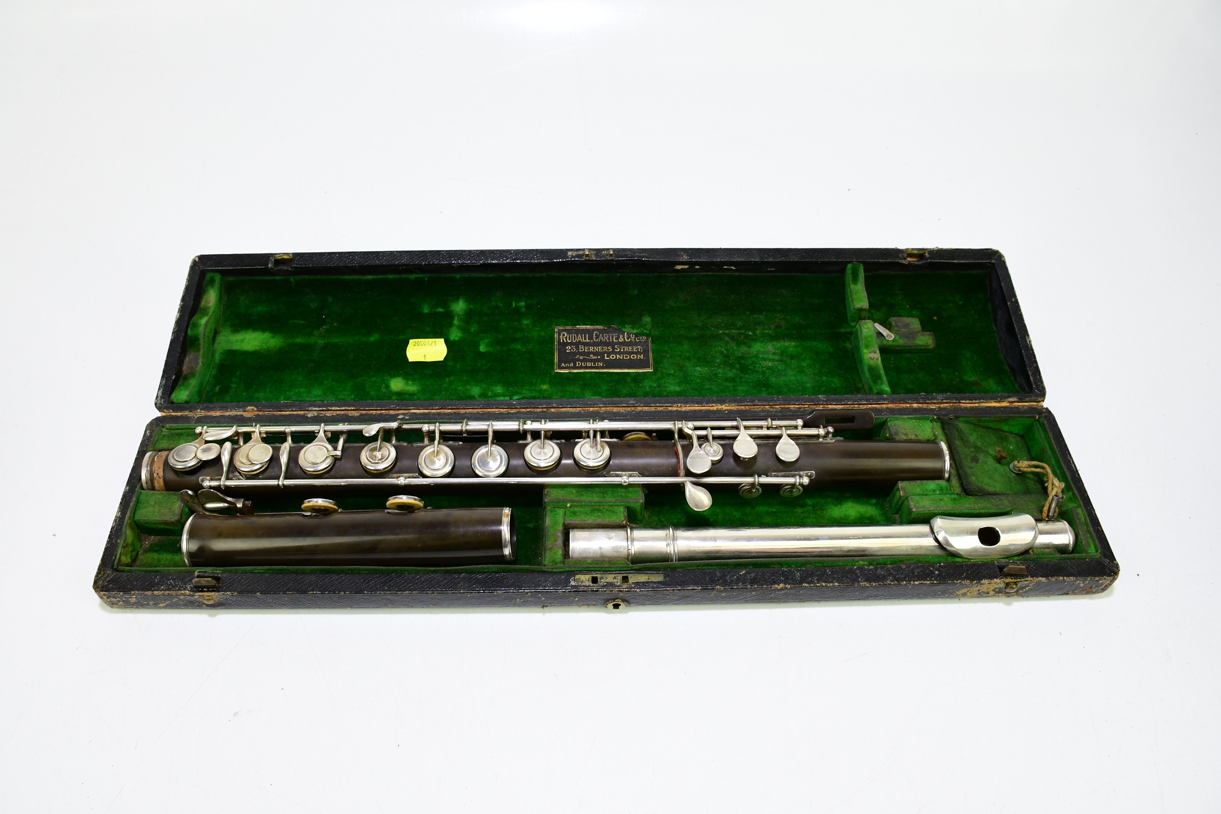 Lot 1066 RUDALL CARTE; an early 20th century flute
