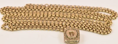 Lot 524 - An early 20th century 9ct yellow gold belcher...