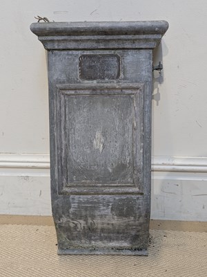 Lot 407 - An early 20th century lead water butt, bears...