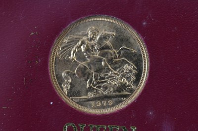 Lot 712 - An encapsulated Elizabeth II full sovereign,...