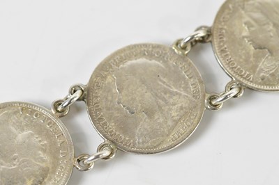 Lot 1769 - A bracelet formed of threepenny bit coins, all...