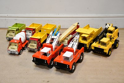 Lot 895 - TONKA; a collection of toys including crane,...