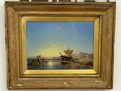 Lot 317 - PIETER CORNELIS DOMMERSEN (1834-1908); oil on...