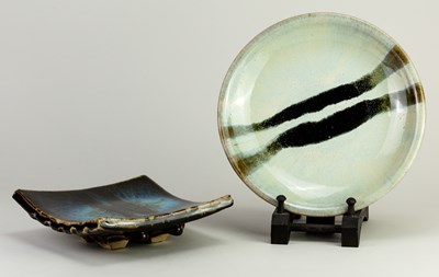 Lot 297 - JAMES HAKE (born 1979); a stoneware plate...