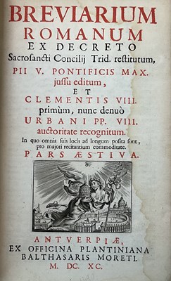 Lot 293 - RELIGION; Breviarium Romanum Ex Decreto...