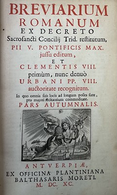 Lot 293 - RELIGION; Breviarium Romanum Ex Decreto...