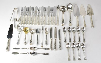 Lot 890 - A large quantity of Kings pattern silver...