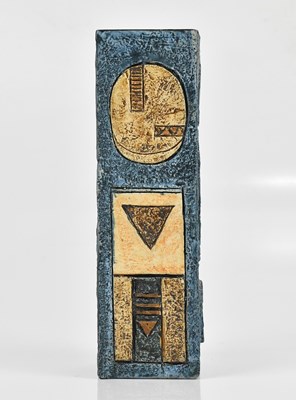 Lot 420 - AVRIL BENNET FOR TROIKA POTTERY; a rectangular...