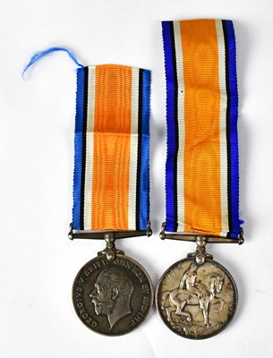 Lot 702 - Two WWI medals, awarded to 35913 Pte T....