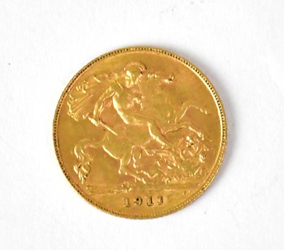 Lot 972 - A George V half sovereign, 1911.