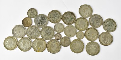 Lot 1038 - A group of silver coinage to include an 1898...