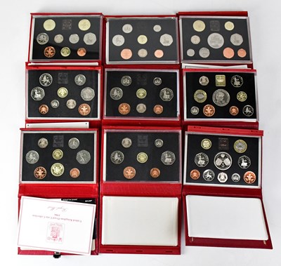 Lot 1005 - THE ROYAL MINT; ten Annual Deluxe Proof sets...