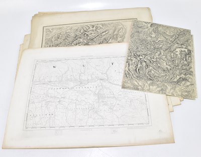 Lot 682 - ORDNANCE SURVEY; a collection of forty 19th century engraved maps