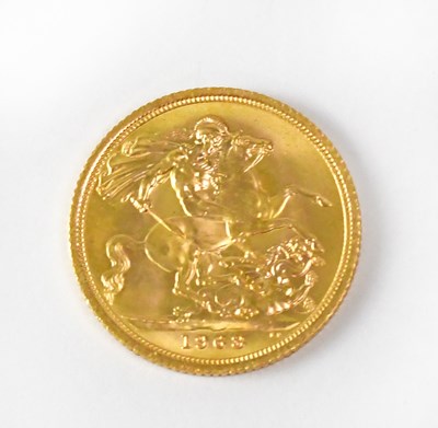 Lot 945 - An Elizabeth II full sovereign, 1968.