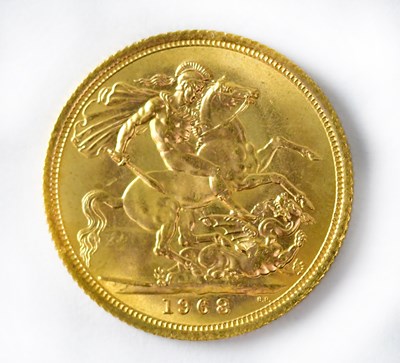 Lot 953 - An Elizabeth II full sovereign, 1968.