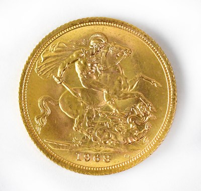 Lot 954 - An Elizabeth II full sovereign, 1968.