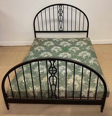 Lot 776 - An early 20th century metal double bed frame...