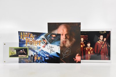 Lot 1072 - CARDS INC; three Harry Potter signed items,...