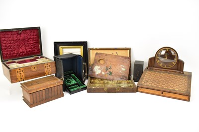 Lot 527 - Various vintage wooden and other boxes...