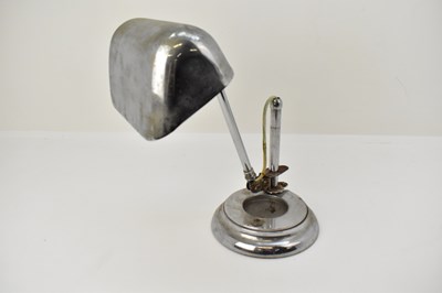 Lot 108 - A vintage chrome plated desk lamp, with...